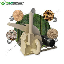 Weiwei 30 years manufacturer grinding wood shredding chips sawdust sawmills waste wood recycling material machine